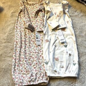 Pair of baby open bottom suits